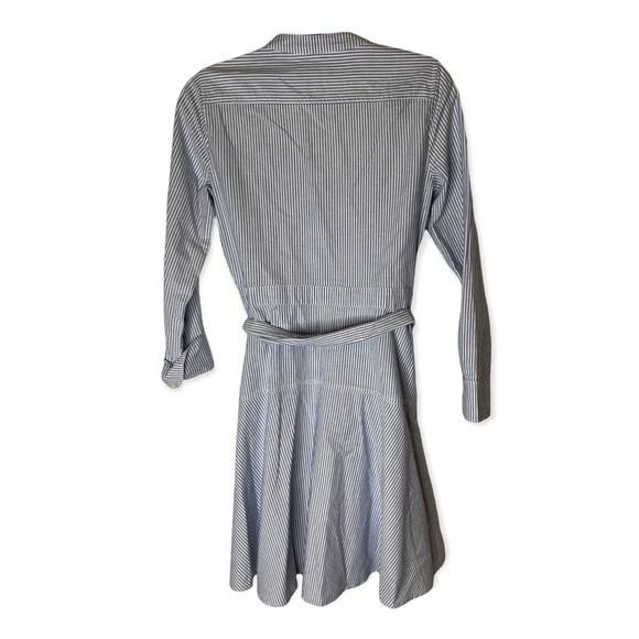 J. Crew striped tie waist poplin shirt dress - Picture 4 of 4